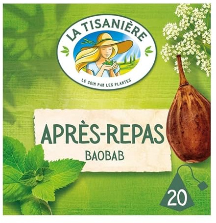 Délicieuse tisanière pour faciliter la digestion - Infusion post-repas LA TISANIERE - 20 sachets (30g) - Thés & infusions gourmands - Le Lot De 3