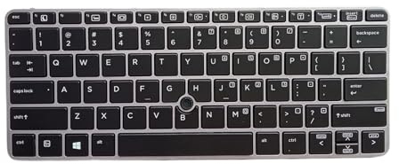 Laptop Keyboard US Version Backlit Silver Frame for EliteBook with Point Well Tested Laptop Keyboard US Layout Keyboards Backlight Backlit Keypad