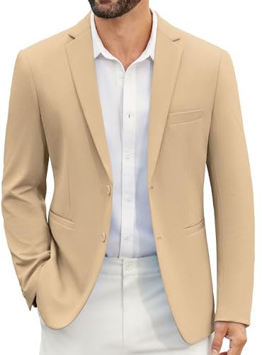 COOFANDY Herren Sakko Casual Leichte Sport Anzugjacke Blazer 2 Knöpfe Regular Fit Hochzeit Sakkos | Klassisches Revers, zwei Knöpfe, moderne Passform, Business Casual