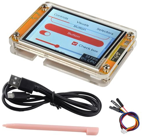 DIYmalls 2.8 ESP32-2432S028R ESP32 Display Resistive Touchscreen LCD + Case | DIYmalls 2.8 inch ESP32-2432S028R ESP32 Display Resistive Touchscreen 240x320 TFT LCD Module ESP 32 Development Board + Case