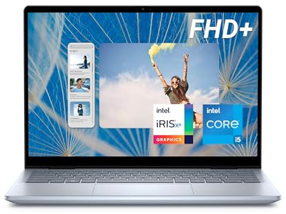 Dell Inspiron 14-7440 2-in-1 Laptop 14-inch FHD+ 60Hz Touch Display, Intel Core i5-1334U, 16GB RAM, 512GB SSD, Intel Iris Xe, Windows 11 Home, Fingerprint Reader, Backlit UK Qwerty Keyboard, Ice Blue