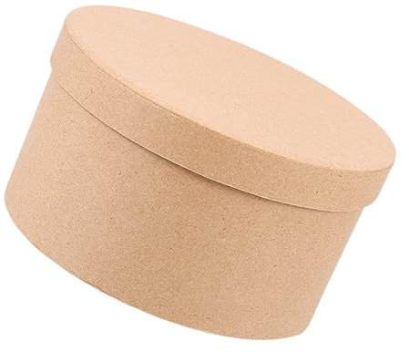 Healeved Runder Deckel Für Papierbox 12 5 X 12 5 X 6 Cm Aufbewahrungsbox Für Parfümverpackungen Für Schmuck Und Pralinen