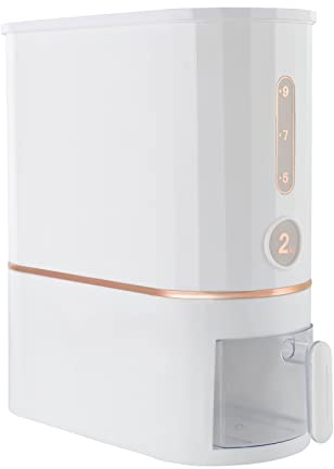 GXFCHYL 22Lbs Rice Dispenser Cereal Containers Storage Cereal Dispenser Countertop Large Dry Food Dispenser Grain Storage Organizer Rice Holder Dispensers for Soybean & Oatmeal