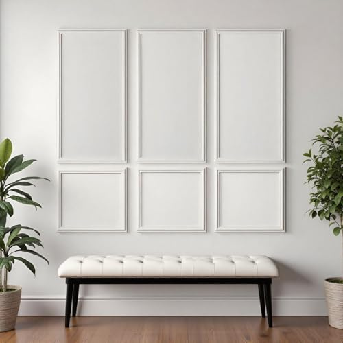 MEILANHUI Lot de 6 panneaux muraux autocollants pour décoration murale intérieure, 3 panneaux muraux décoratifs en bois pour salon, chambre à coucher et murs d'appoint