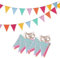 72 Flags 94.5FT Bunting Banner, Multicolour Garden Bunting Outdoor Waterproof Decorations Decorative Garland for Party, Wedding Festival Decor Waterproof Fabric