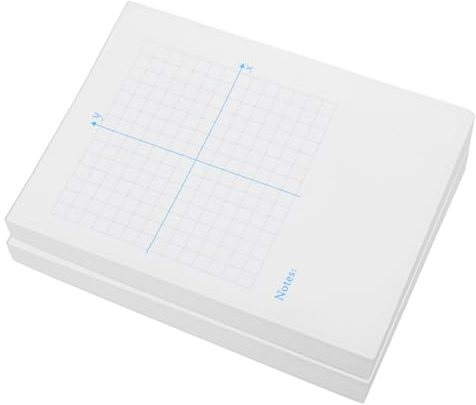 DIYEAH 2 Hefte Mathe Übungsblätter mit Xy Koordinatensystem Millimeterpapier Mehrzweck Graphen Notizblock für Präzise Mathematikzeichnungen und Geometrische Aufgaben