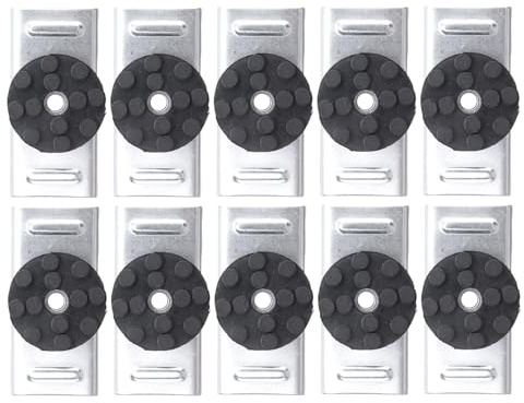 Tuesoa 10 Pack Soundproofing Mounting Clip Sound Isolation Clips for Recording Studio Acoustical Equipment for Wall Ceiling