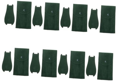UKCOCO 4 Ensembles De Rangement pour Montre Transport Titulaire De La Montre Étanche Poche Voyage Manche De Protecteur en Parlant Flanelle Green 2 Pièces * 4