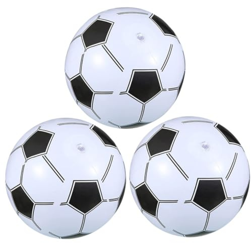 KONTONTY 3 Piezas Balones de Fútbol Inflables para Piscina Fútbol para Diversión y Actividades Acuáticas