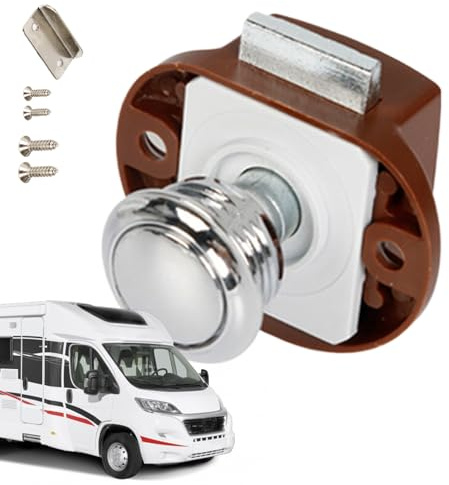 e Serrature - Chiusura a pressione in lega di zinco per porte roulotte | Blocchi di sicurezza per armadio furgone caravan interno