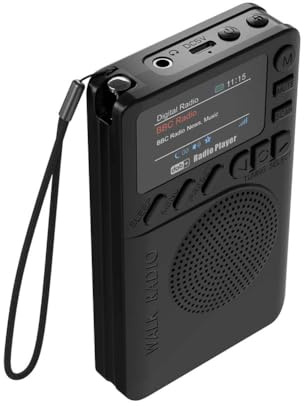 Introti Mini DAB FM Radio Digitale BT5.0 Lettore MP3 Altoparlante Radio Portatile per l'Esecuzione