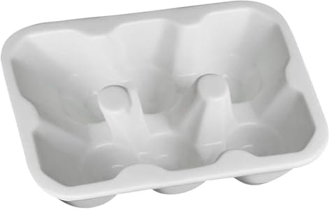 BUGUUYO Porte-Œufs en Céramique Blanc Pur 6 Compartiments Plateau à Œufs pour Réfrigérateur et Rangement Maison Boîte à Œufs Pratique et Fonctionnelle
