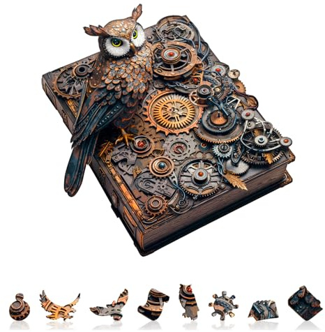 Holzpuzzle Erwachsene Mechanische Prophezeiung - 190 Teile holzpuzzle Geschenkbox, Wanddekoration und Geschenk für Freunde und Familien