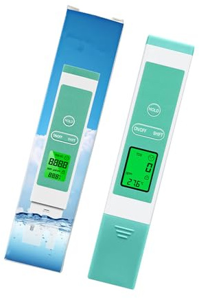 Tester dell'acqua digitale con schermo retroilluminato per misurazione della temperatura di conducibilità Tester dell'acqua portatile