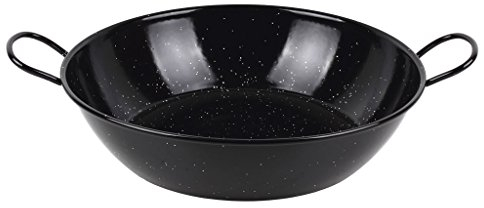 Cofan Sartén Honda Esmaltada | Con 2 Asas | Formato Tradicional | Resistente al óxido