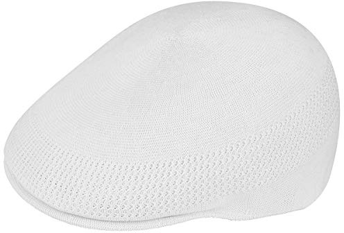 Kangol Tropic 507 Classic Ventair Flat Cap by Herrar - sommarkeps keps med skärm Sommar Vår-sommar - XXL (62-63 cm) vit