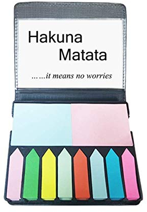 Haftnotizen mit englischer Aufschrift „No Worries“