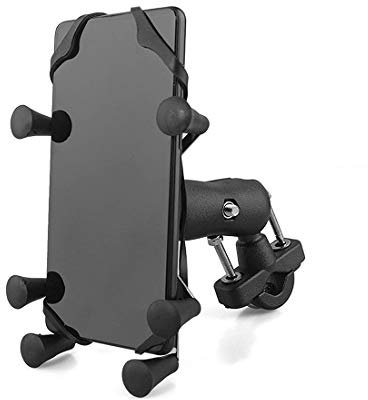 evomosa Support de Téléphone Portable de Moto, Support de Montage de Support GPS Universel Smartphone 3,5 ''- 6,5 '' pour Berceau de Téléphone Portable de Guidon de Vélo de Moto