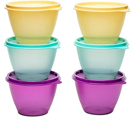Tupperware Liquid Tight Container Bowled Over 400ml 6pc