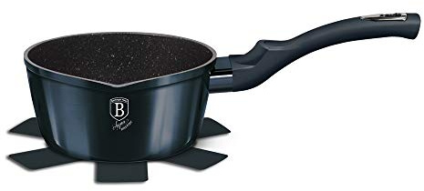 16cm Colorful Non Stick Saucepan Cookware Induction Hob Cooking Pots Pan Home Kitchen Appliance (Aquamarine)