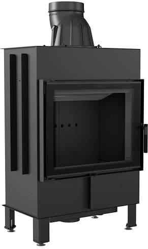 KRATKI Lucy Holzkamineinsatz Lufteinlass BImSchV 2 konform Stahl Thermotec Auskleidung Glasscheibe linksseitig 12 kw 120,3x70,4 cm Thermischer Wirkungsgrad 80