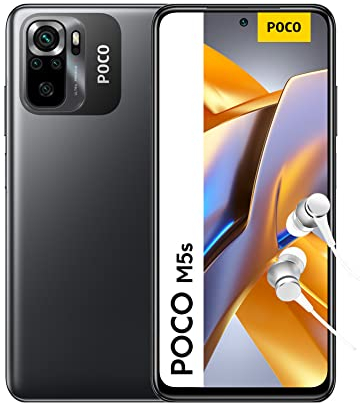 Xiaomi 2207117BPG M5s Smartphone und Kopfhörer, Handy ohne Vertrag, 6.43” FHD+ Amoled Dot Display, MediaTek Helio G95, 64MP AI Quad-Kamera, 5000mAh, NFC, Grau, Ohne Aufladegerät, 4+128 GB
