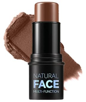 Contour Stick mit Highlighter, Bronzer und Blush Shades, ein nicht fettender, wasserfester Contour Stick, der das Gesicht mühelos mit einer leichten Berührung konturiert (#6, 1 Stück)