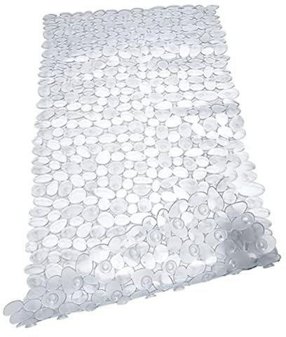 Closer PVC-Badematte für die Badewanne Bis Hin Zur Rutschfesten Badewannenmatte in der Dusche (Durchsichtig)