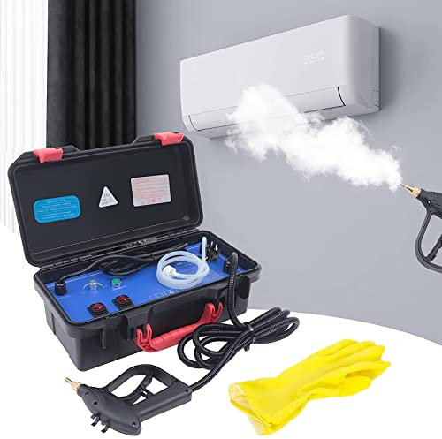 emobwdy Pulitore A Vapore Ad Alta Pressione | 3200W 5bar Pulitore A Vapore per Uso Domestico Cucina Ad Alta Temperatura 100-120 ℃,per Cappe Aspiranti, Frigoriferi, Divani,Condizionatori d'Aria,Black
