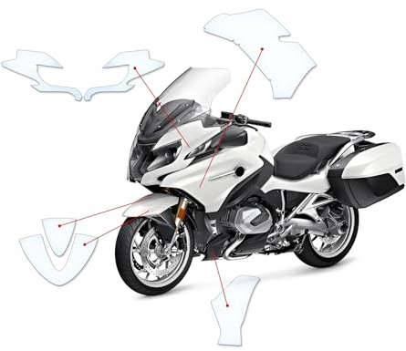 Steinschlag Lackskyddsfilm Repskydd Transparent lämplig för BMW R1250RT 2019