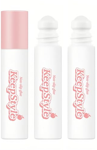 BSMKCL Damen Transparentes Klebeband für Kleidung, Haut & Körper Kleber 3 Stück Unsichtbares Niedriger Kragen Riemen-Befestigungsband, Flüssiger Roll-On Anti-Rutsch-Kleber, Einfach zu Verwenden und zu