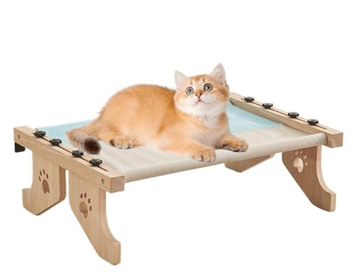 Wooden Cat Bed Nesting Seat, Adjustable Cat Windowsill Perch, Cat Hammock Seat With Cushion, Cat Bed For Sleeping And Playing, Window Hammock For Cats, Wooden Cat Nest For Climbing, Cat Seat