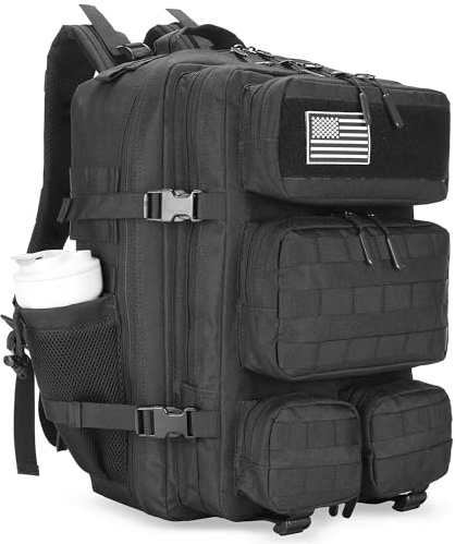 MoonWang 55L Tactical Backpack Heavy Duty Military Rucksack Molle Backpack 3 Day Assault Pack for Work Outdoors