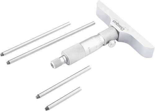Dasqua 4611-8110 Micromètre de profondeur avec mesure de contrôle 0-50 mm DIN 863