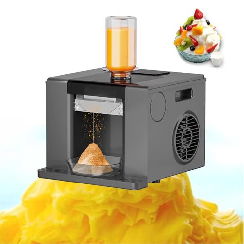 Machine à Glace Pilée Professionnelle, Machine à Glace Pilée pour La Maison, Les Stands, Les Salons De Thé Au Lait Et Les Bars à Boissons Fraîches,Black