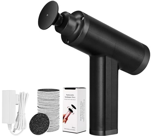 Rapeuse Pieds Electrique Puissante 4500RPM, Vitesse Réglable, Ponceuse Pied Professionnel Rappe Pieds Pédicure électrique Lime Electrique Pied Anti-Callosités (Noir)