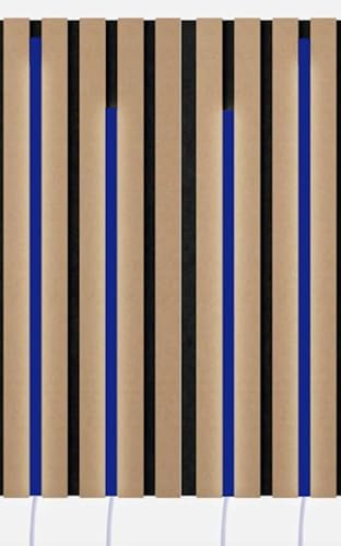 Dimmbare Led Akustikpaneele Beleuchtung 4x50cm blau anschlussfertig Abdeckung weiß matt