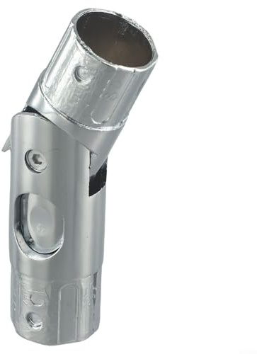 Jotekonoby Garten-Sonnenschirm-Rotationsgelenkverbinder, wasserdicht, Aluminium, Schirmstangenadapter, Ersatzteile für Terrasse, Marktschirm, 32–38 mm Durchmesser, silberfarben (38 mm)