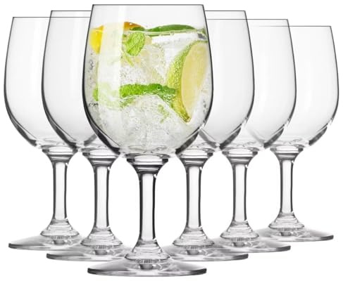 Krosno | Bicchieri per acqua, succhi e bevande | Set da 6 x 250 ml | Collezione Servo Line | Forma classica | Forma semplice | Universale | Cristallo senza piombo | Lavabile in lavastoviglie