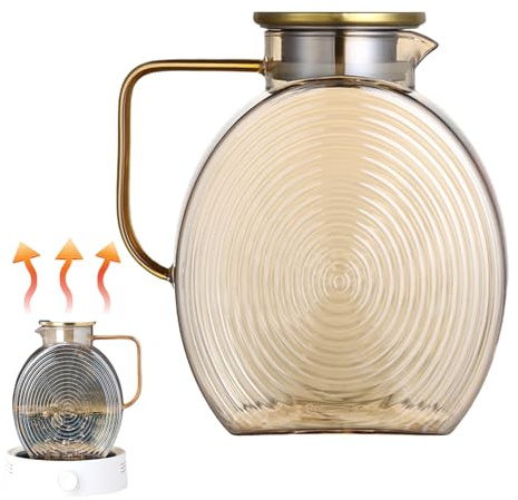 Karaff, karaff 2,5 liter | med lock av rostfritt stål kylkanna behållare för juicer kaffe mjölkdrycker hushåll restaurang disk