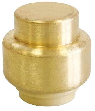 SOMATHERM FOR YOU, Bouchon laiton à clipser pour tubes cuivre, PER ou multicouche Ø16 mm - Raccord auto-étanche, montage rapide sans outil, pression max 4 bars, température max 90°C (Lot de 6)