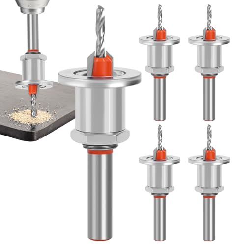 Broca Avellanadora,Accesorio De Taladrado De Aleación De Aluminio Cónica - Juego de Brocas para Avellanar Madera - Para Muebles De Cocina Reparaciones Domésticas Construcción De Terrazas Carpintería