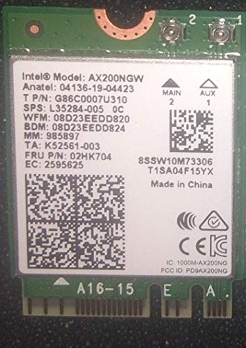 Intel NIC WI-FI 6 AX200 2230 2x2 **New Retail**, AX200.NGWG