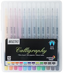 BRUSTRO Kalligrafi penna uppsättning med 12 set med 12