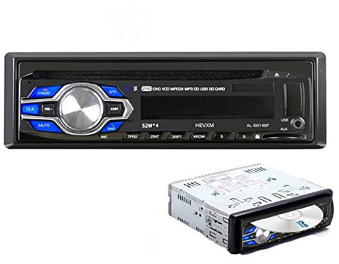 1 Din 12V Voiture Lecteur DVD CD véhicule MP3 stéréo Voiture Mains Libres Autoradio BT Audio Radio 5014 Voiture-Style télécommande sans Fil