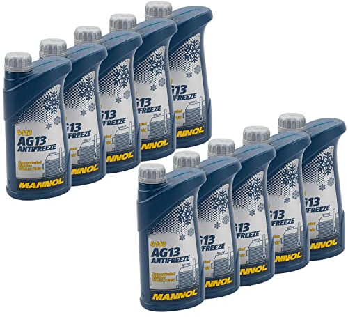 Kühlerfrostschutz Konzentrat MANNOL AG13-40°C 10 X 1 Liter grün