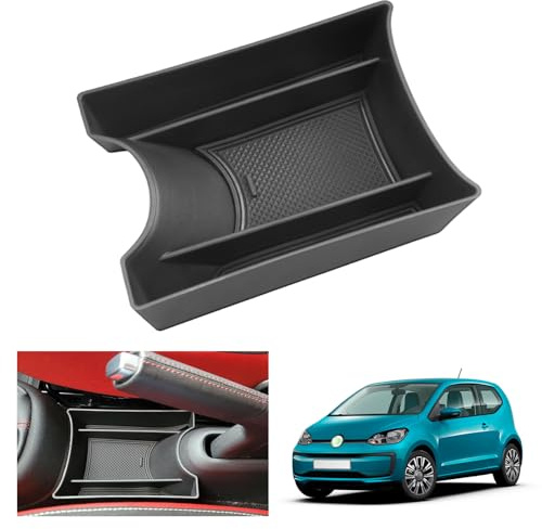 GAFAT V W UP GTI/Seat MII/Skod-a Citigo 2013-2023 Mittelkonsole Aufbewahrungsbox, Organizer Tray Handschuhfach Unten die Mittelkonsole, Kompatibel mit VW UP Zubehör