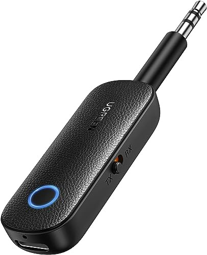 UGREEN CM403-80893B Émetteur Audio Bluetooth 5.0 Émetteur Audio sans Fil Bluetooth et Adaptateur récepteur pour Diffusion de Musique sans Fil avec appels Mains Libres - Noir