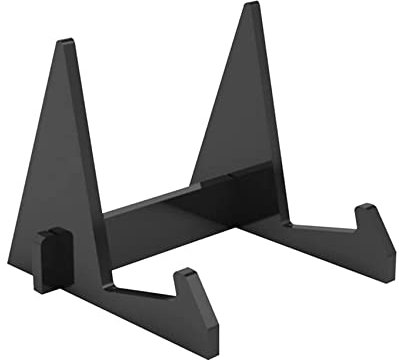 Seprendi Espositore in acrilico, supporto per libri di testo, scaffale per album, per esporre opuscoli, nero