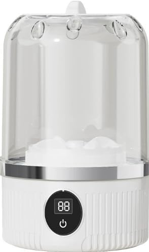 Machine à laver portable, machine à laver, petite machine à laver, sans fil, rechargeable, tasse à linge pour soutien-gorge, sous-vêtements, chaussettes (capacité de 1,2 l)